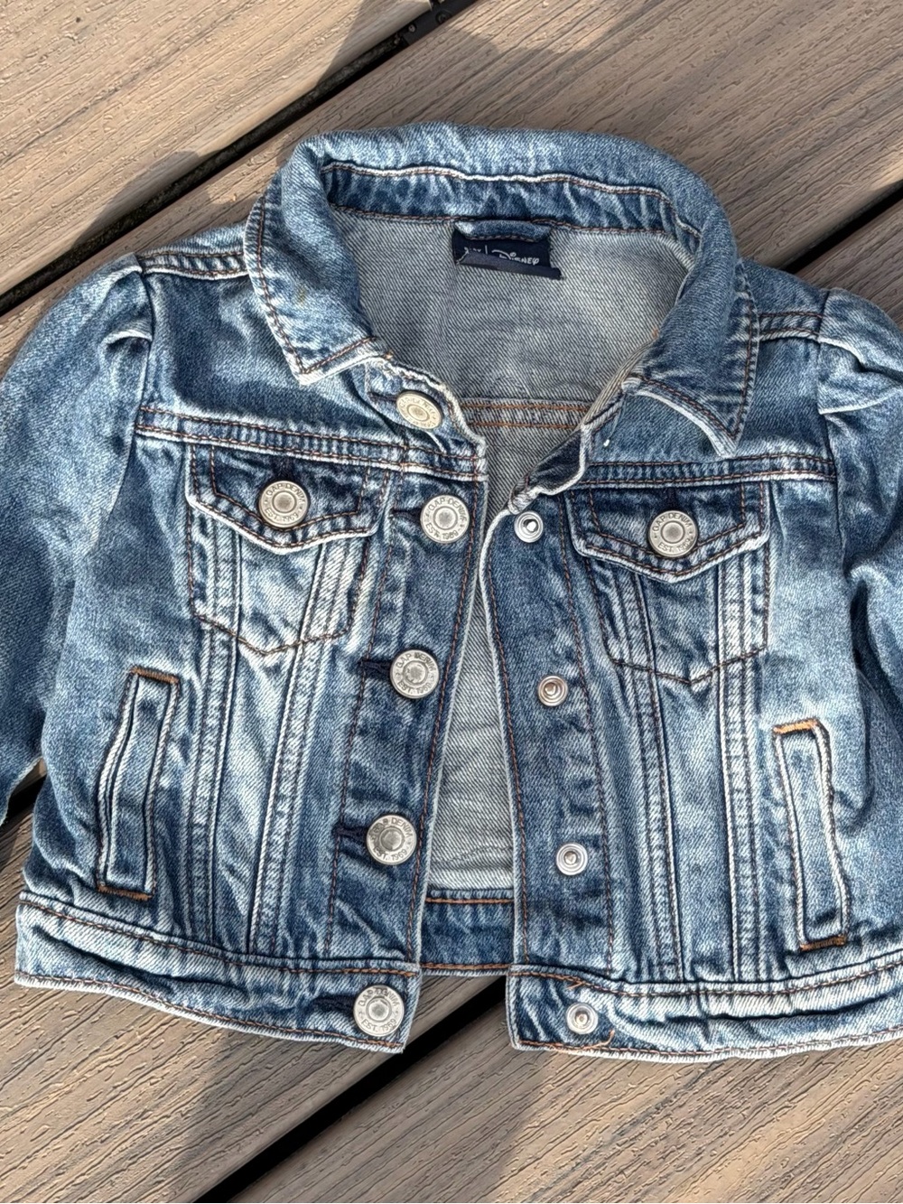 GAP Denim Disney Jean Jacket with Minnie Mouse